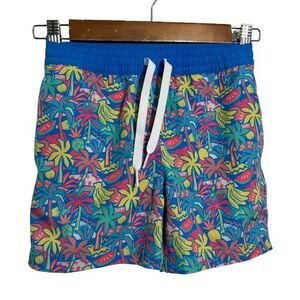 Chubbies Boys Swimtrunks Swimsuit Shorts XS 6/7 Tropical Birds Paradise